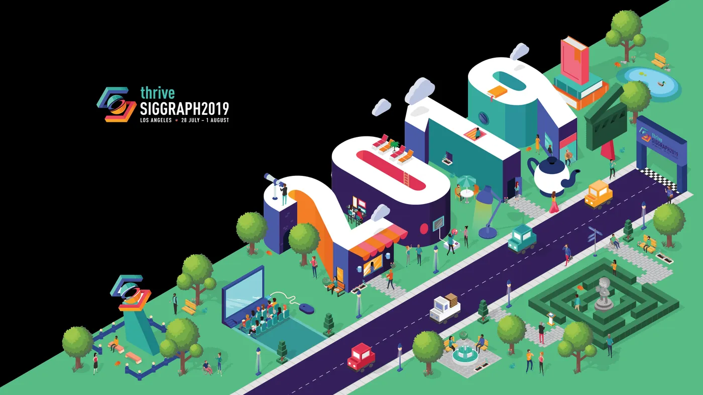 SIGGRAPH 2019 Los Angeles event graphic